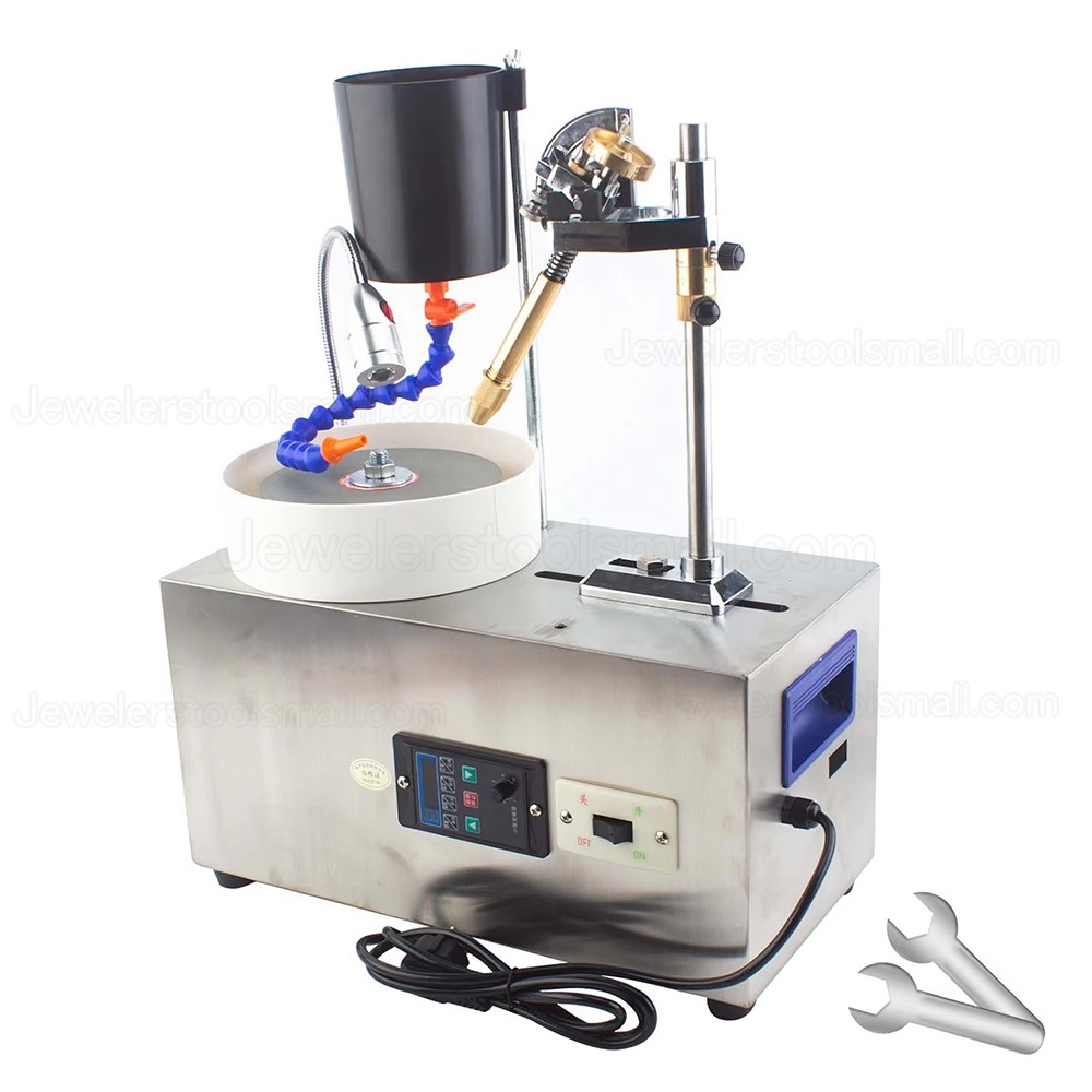 180W Automatic Gem Faceting Machine for Gemstone Lapidary Grinding Polishing Cutting 3000RPM
